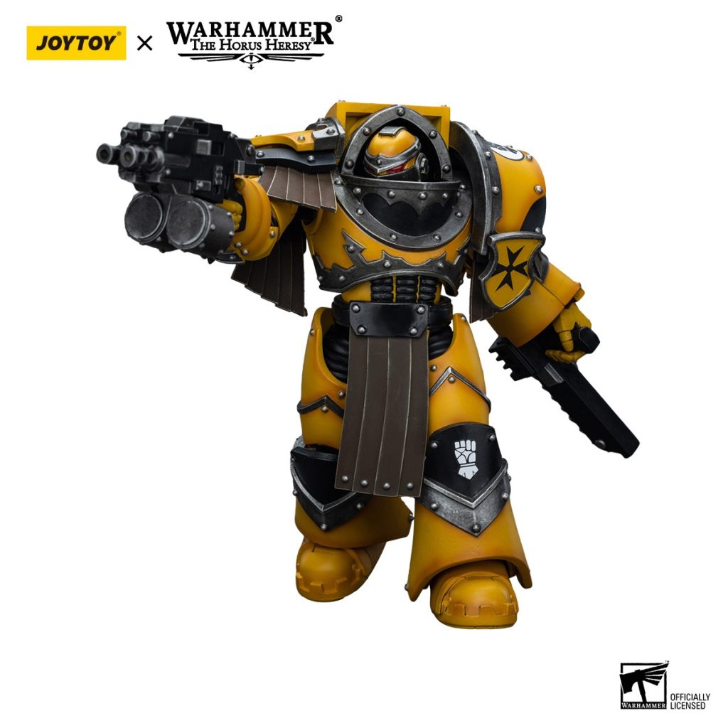 Imperial Fists Legion Cataphractii Terminator Squad Sergeant with Chainfist 3 - JoyToy EU Store