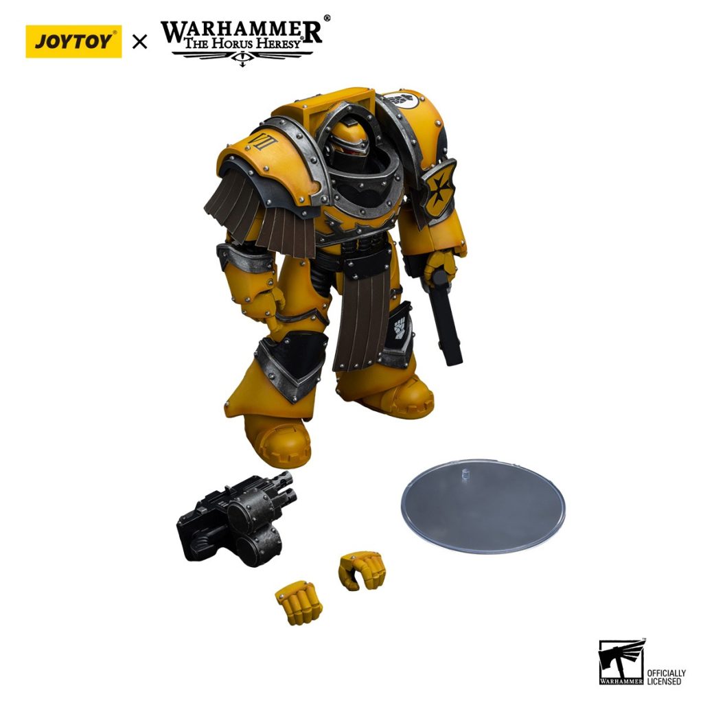 Imperial Fists Legion Cataphractii Terminator Squad Sergeant with Chainfist 4 - JoyToy EU Store