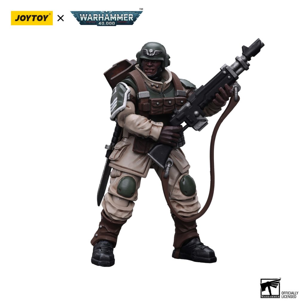 JoyToy Astra Militarum Cadian Command Squad Veteran with Regimental Standard4 - JoyToy EU Store
