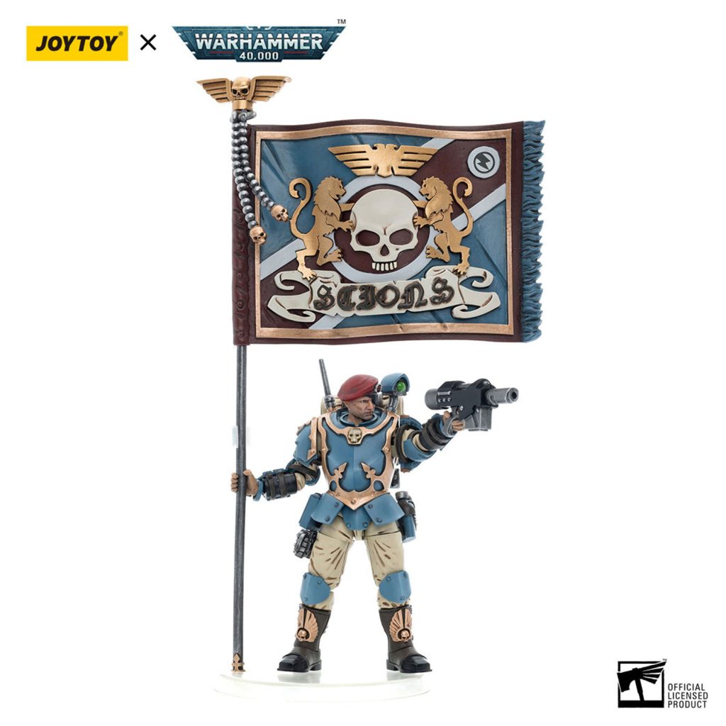 JoyToy Astra Militarum Tempestus Scions Command Squad 55th Kappic Eagles Banner Bearer3 - JoyToy EU Store