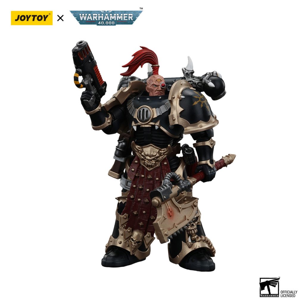 Joytoy WH40K Chaos Space Marines Black Legion Chosen with Plasma Pistol and Power - JoyToy EU Store
