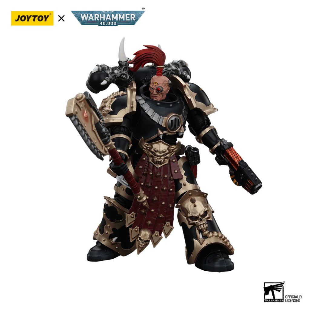 Joytoy WH40K Chaos Space Marines Black Legion Chosen with Plasma Pistol and Power - JoyToy EU Store