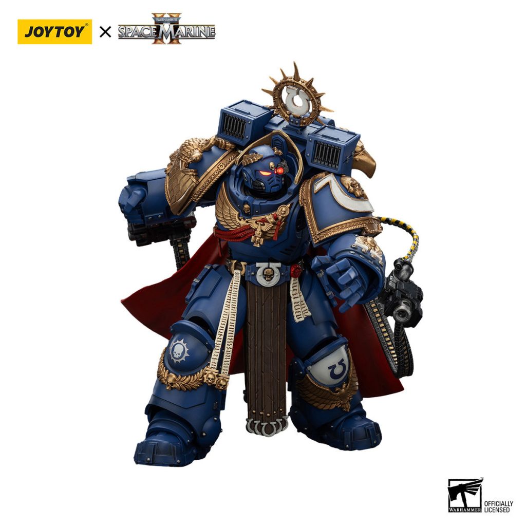 Joytoy WH40K Ultramarines Marneus Calgar Chapter Master with MkX Gravis Armour and Gauntlets of Ultramar5 - JoyToy EU Store