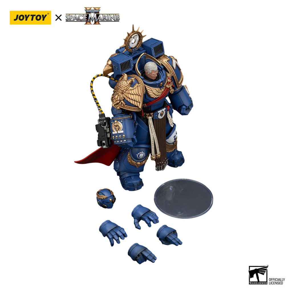 Joytoy WH40K Ultramarines Marneus Calgar Chapter Master with MkX Gravis Armour and Gauntlets of Ultramar6 - JoyToy EU Store